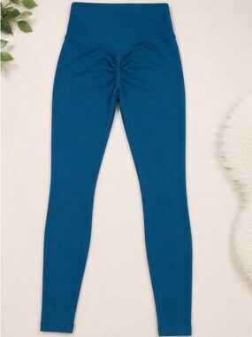 High-Waist Teal Leggings – Women